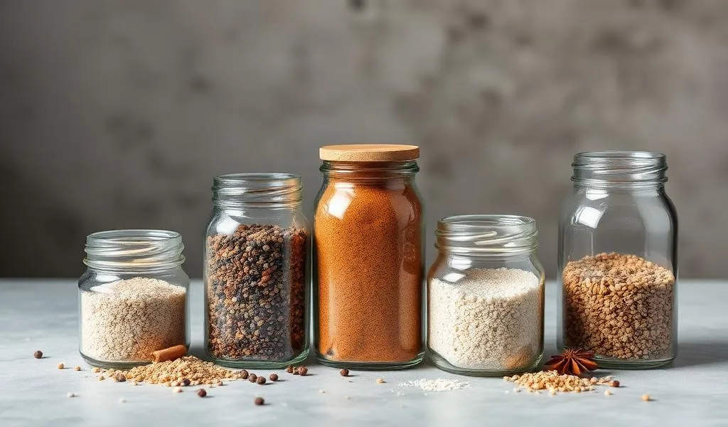 Artisanal gourmet ingredients display - specialty food supplier UK