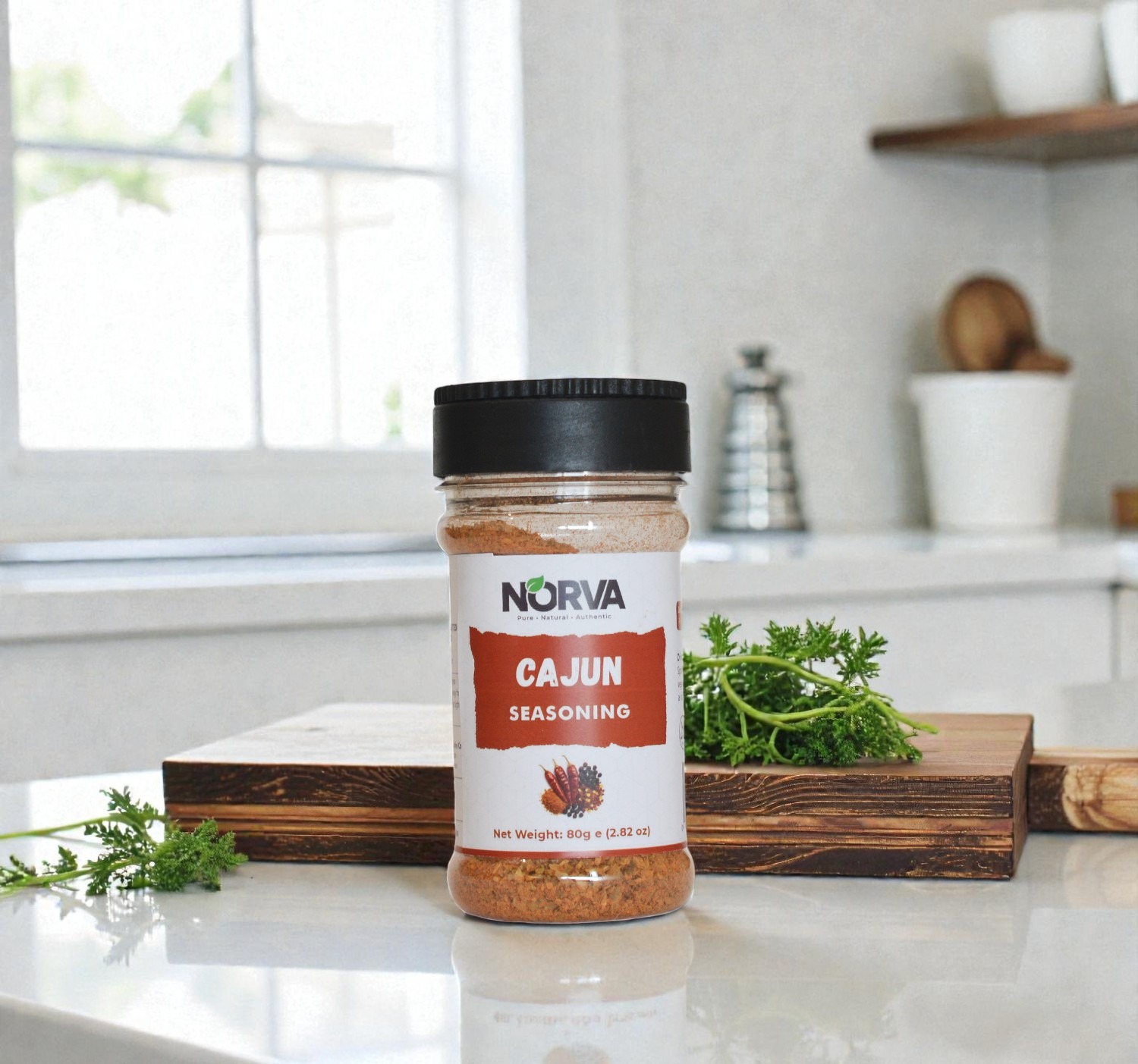 Norva Cajun Seasoning 80g - authentic Southern-style peppery spice blend