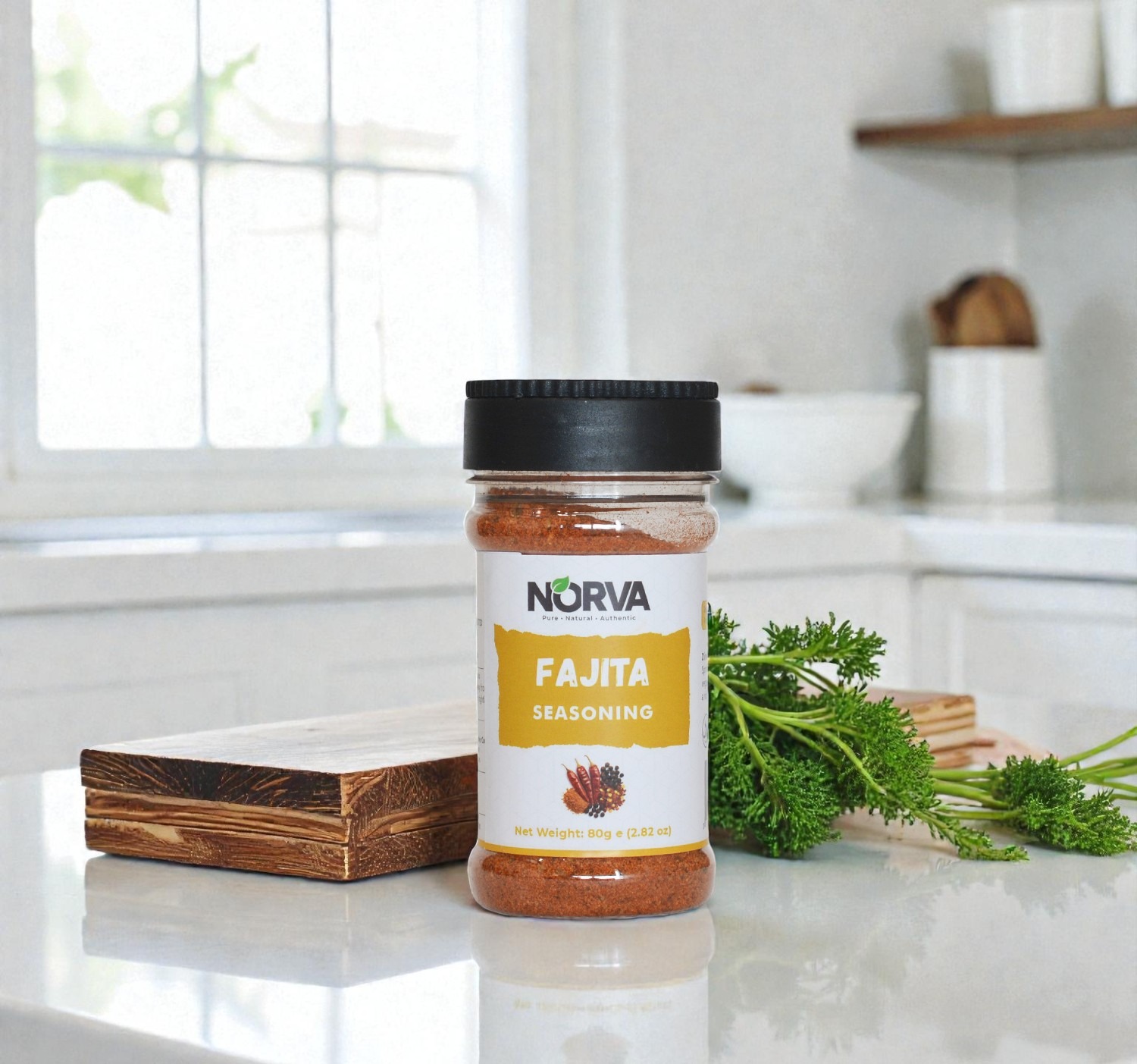 Norva Fajita Seasoning 80g - zesty Tex-Mex spice blend for authentic fajitas