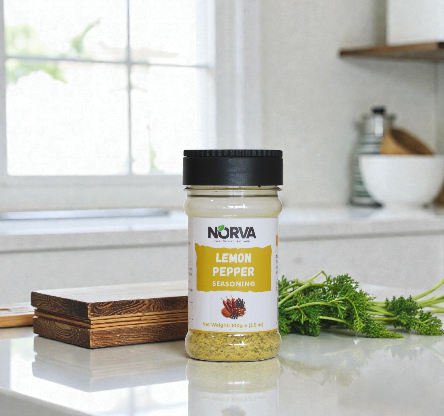 Norva Lemon Pepper Seasoning 100g - citrusy pepper blend for cooking