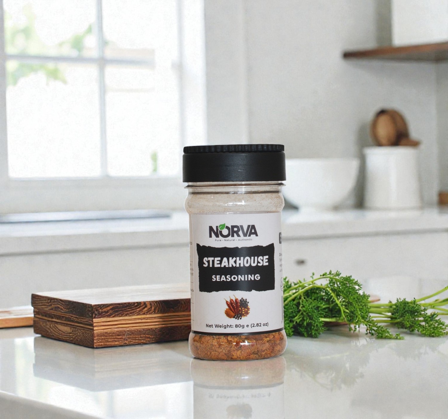 Norva Steakhouse Seasoning 80g - bold seasoning blend for steaks and grilling